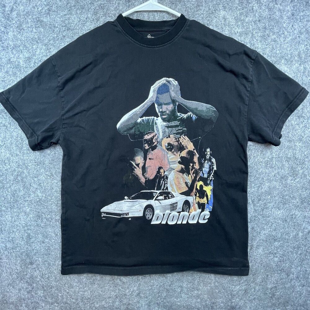 Sergio Calabasas Frank Ocean Shirt Mens Small Blond‎ Tee Racing Car